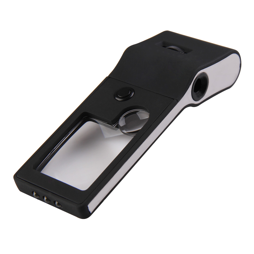 6 in 1 LED Pocket Magnifier 3X 10X magnifier 55X Microscope and UV Light, 501 Original
6 in 1 LED Pocket Magnifier 3X 10X magnifier 55X Microscope and UV Light, 501 Original