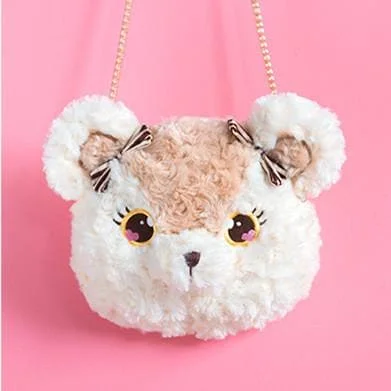 Kawaii Bear Bunny Plush Cross Body Bag SP13926
