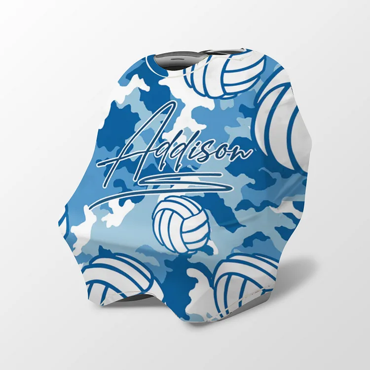 Personalized Baby Volleyball Car Seat Canopy | Canopyl270