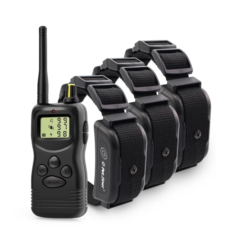 Waterproof 3,000ft Remote Training Collar for 3 Dogs
