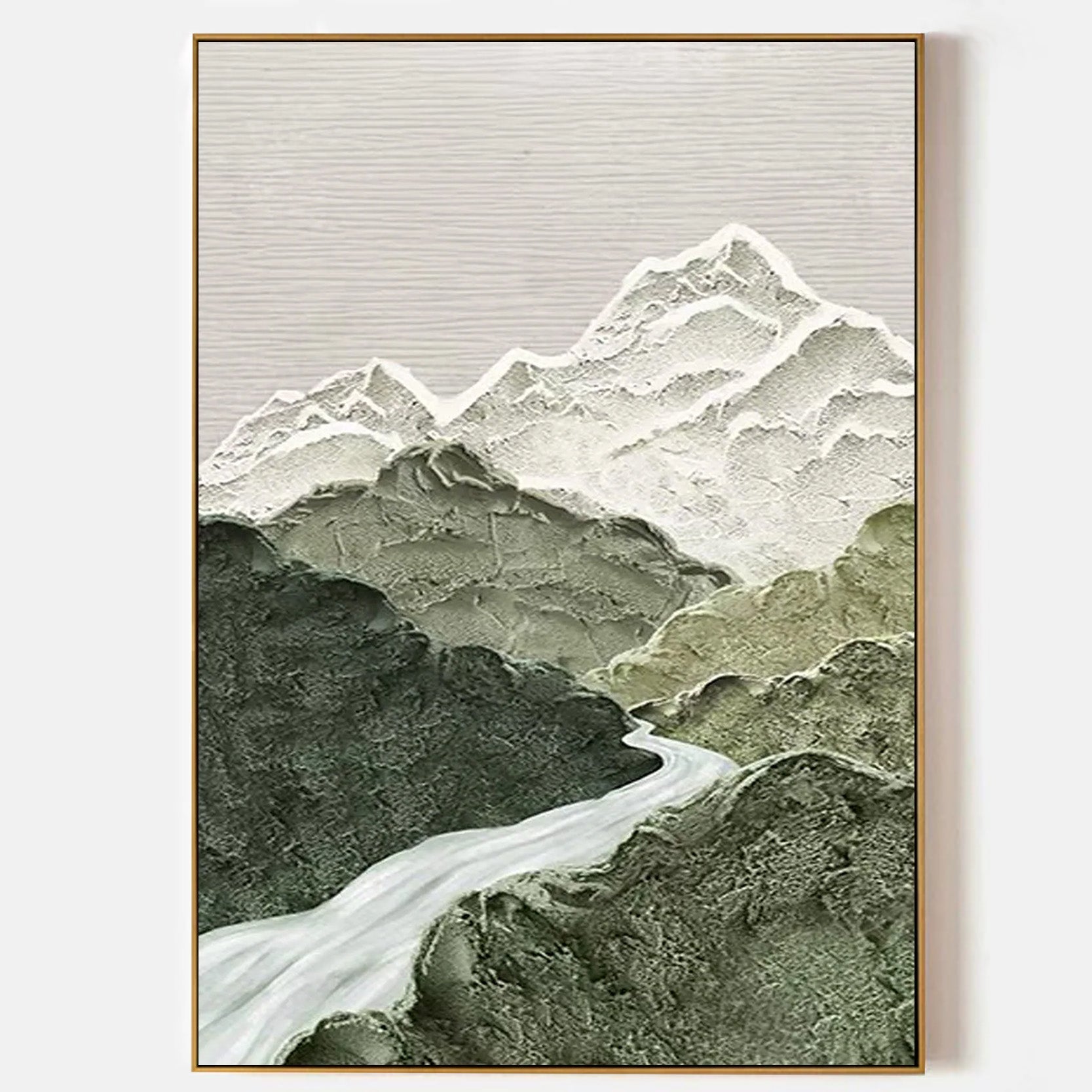 Arabelart Abstract Earth-Tone Landscape Canvas Art AR738