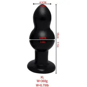 pornhint Pornhint 2.6"THICK BIG LARGE HUGE ANAL BEADS BUTT PLUG DILDO ASS DONG SUCTION CUP SEX