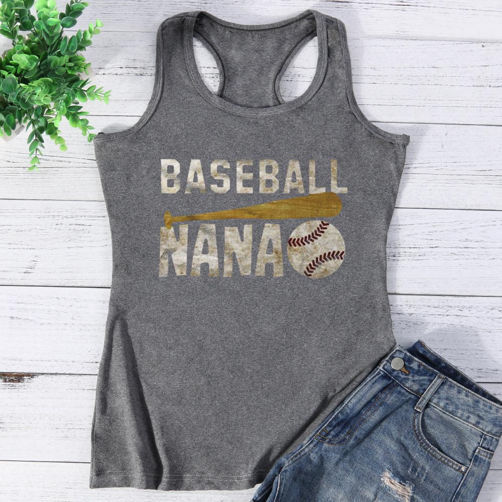 Baseball Nana Vest Top-Guru-buzz