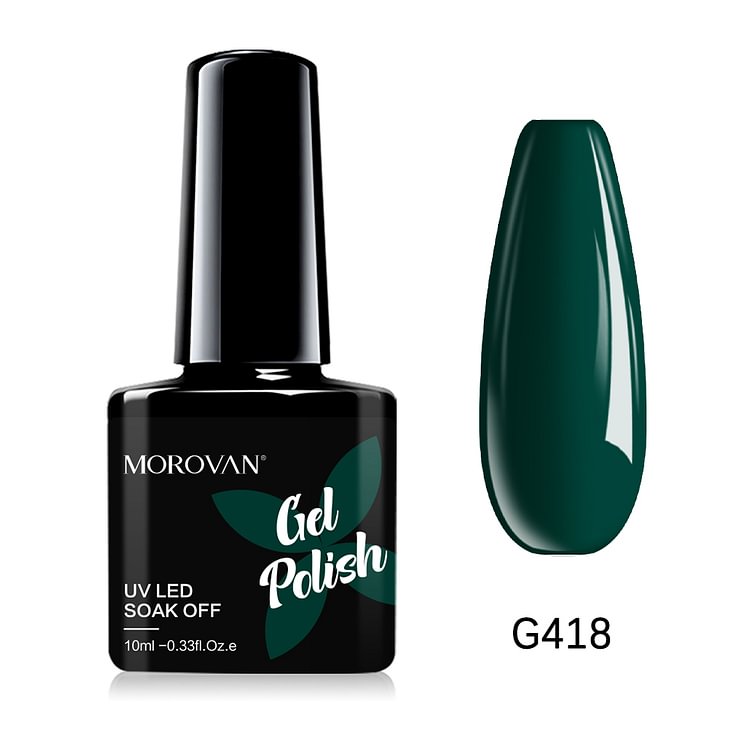 Morovan Dark Teal Gel Nail Polish G418