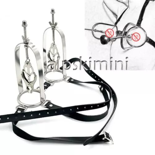 pornhint Pornhint Adjustable Breast Nipple Clamps with Chain For Women Adults Sex Toys Bondage Toy