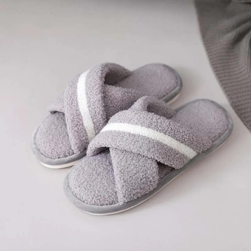 Letclo™ 2021 Winter Indoor Soft Bottom Non-slip Warm Ladies Plush Slippers letclo Letclo