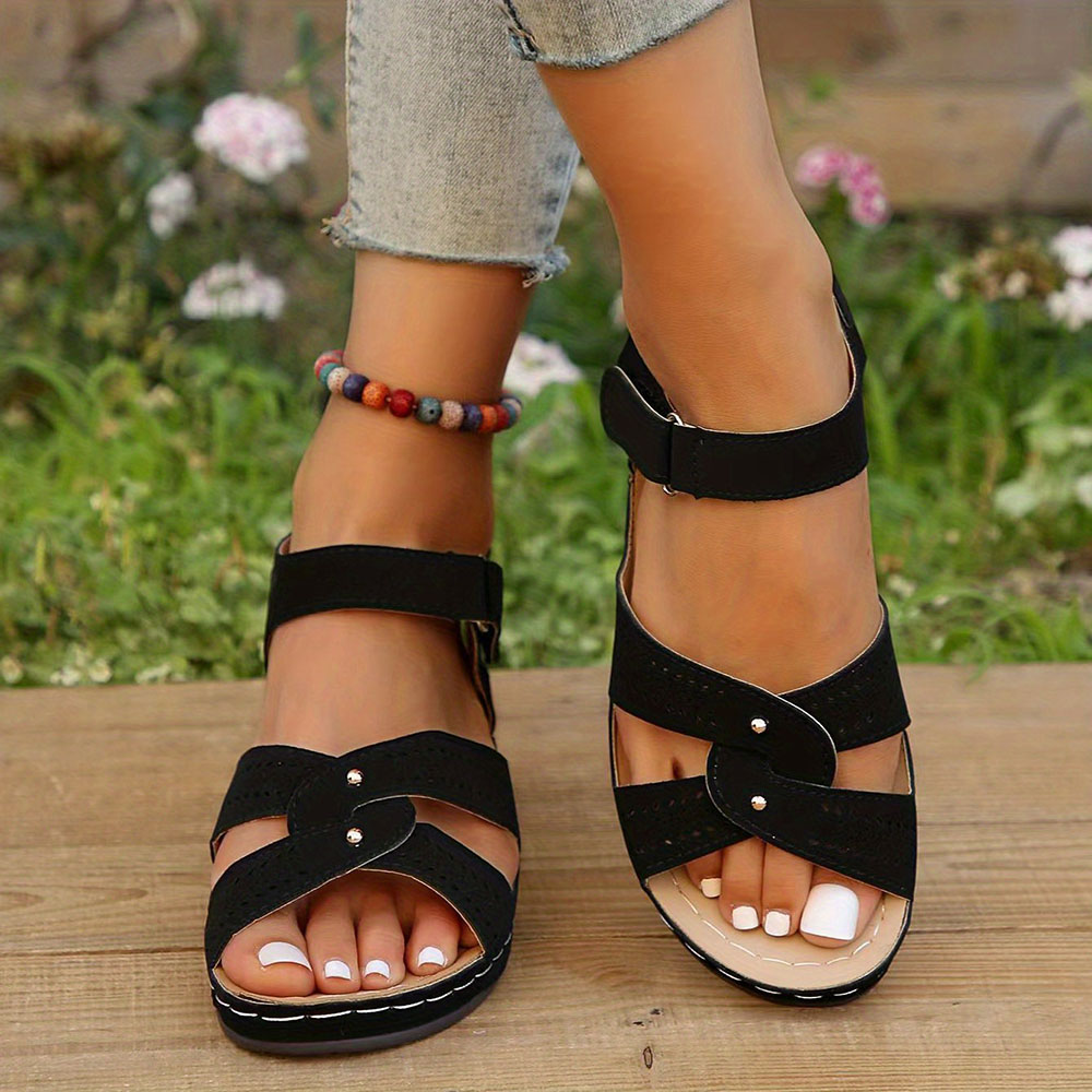PodoWell Kylie – Sandali Con Zeppa Donna – Lavabili E Antibatterici – Adatti A Piedi Sensibili