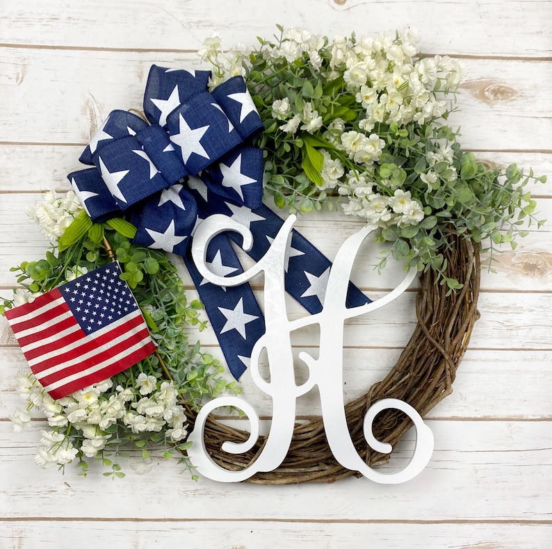 Patriotic Wreath Sash