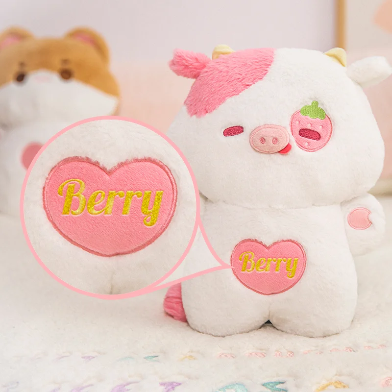 Mewaii Personalized Plush For Gift Huuuug  Hugging Pillow Kawaii Plush Berry Cow Doodle Meow Doll Kawaii Plush Pillow Squishy Toy