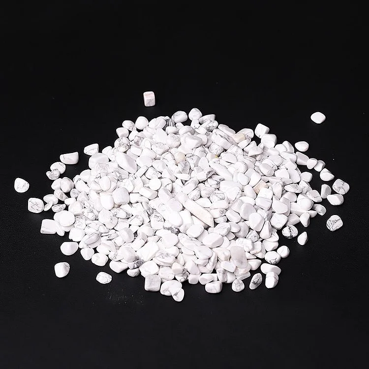 0.1kg Different Size Howlite Chips Crystal Chips for Decoration