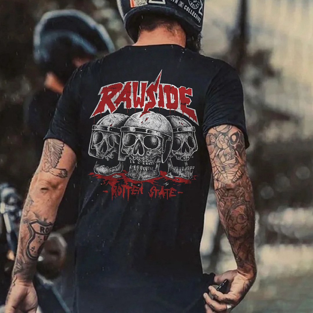 Rawside Rotten State Printed Men's T-shirt - Devcarry