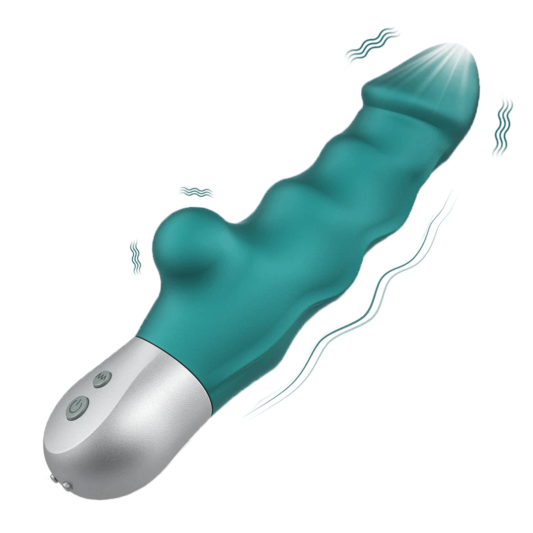 Curved 10 Frequency G-spot Vibrator - Rose Toy