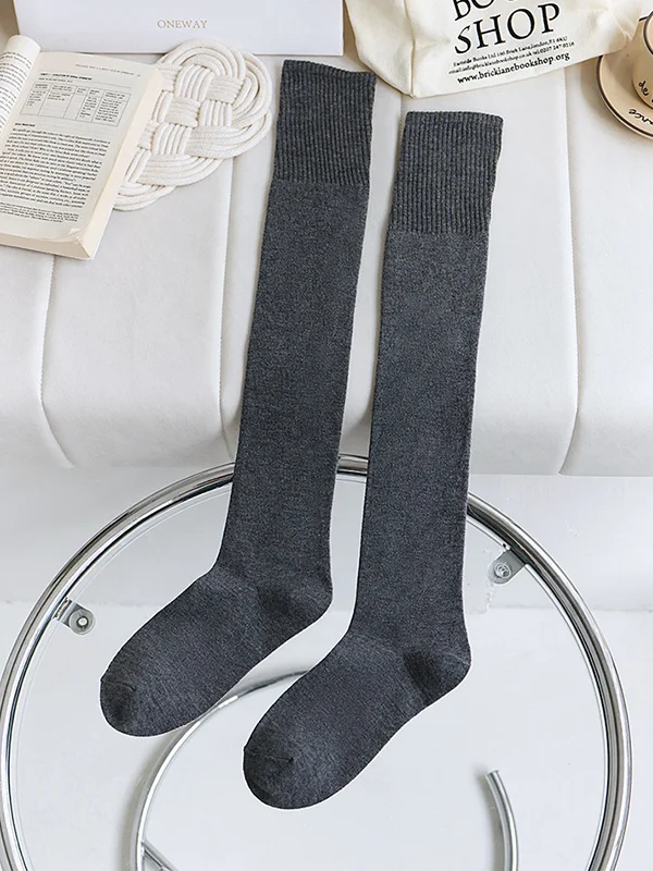 Casual Skinny Solid Color Stockings Accessories