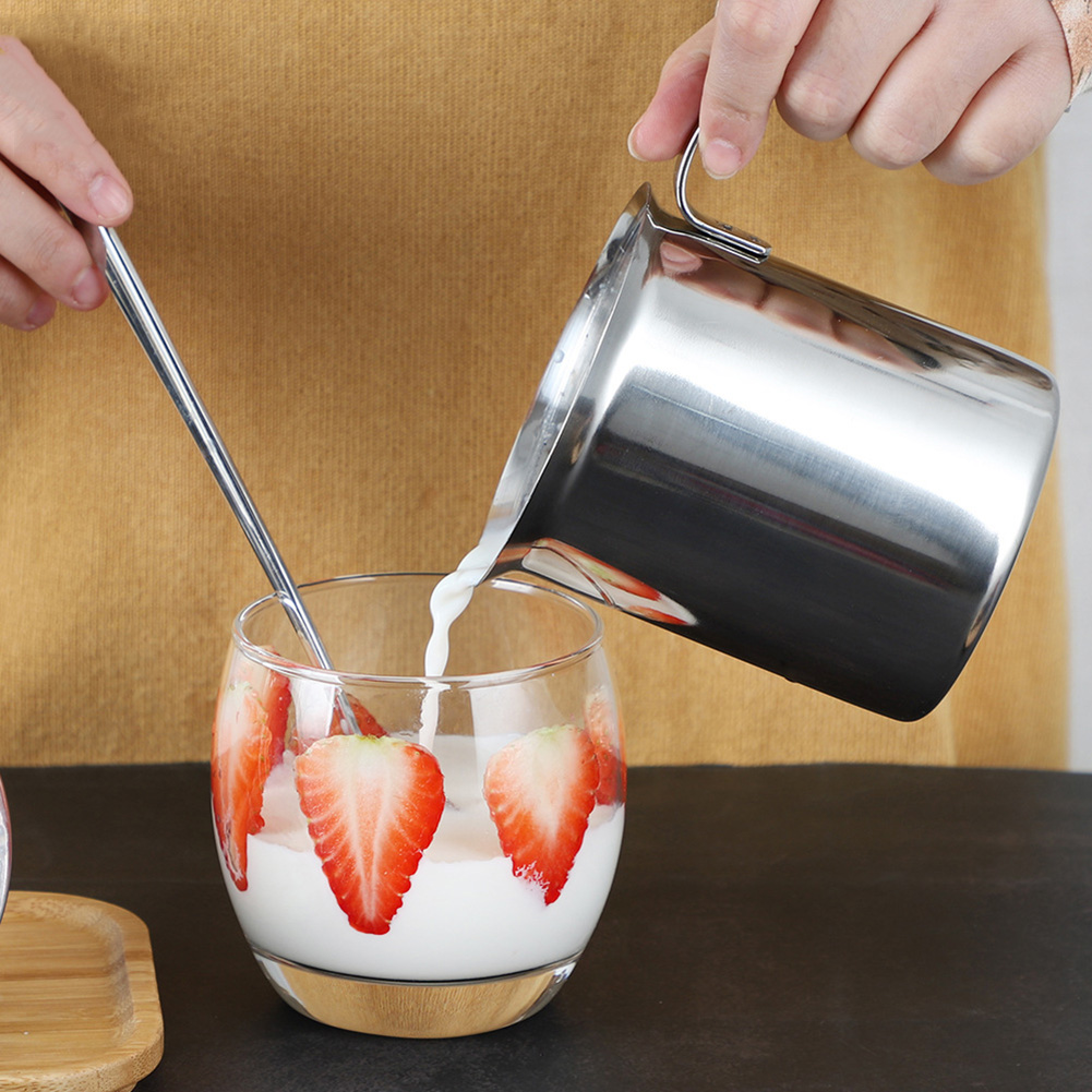 Stainless Steel Manual Milk Frother Milk Foam Double Mesh Coffee Foamer Cup, 400ml, 501 Original
Stainless Steel Manual Milk Frother Milk Foam Double Mesh Coffee Foamer Cup, 400ml, 501 Original