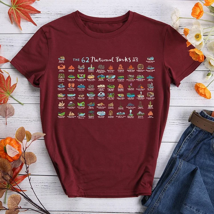 62 National Parks Maps Hiking Tees-02196