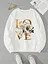Women Fleece Cartoon Avocado Love 90s Trend Cute Clothing Fashion Pullovers Print Long Sleeve Clothes Female Graphic Sweatshirts