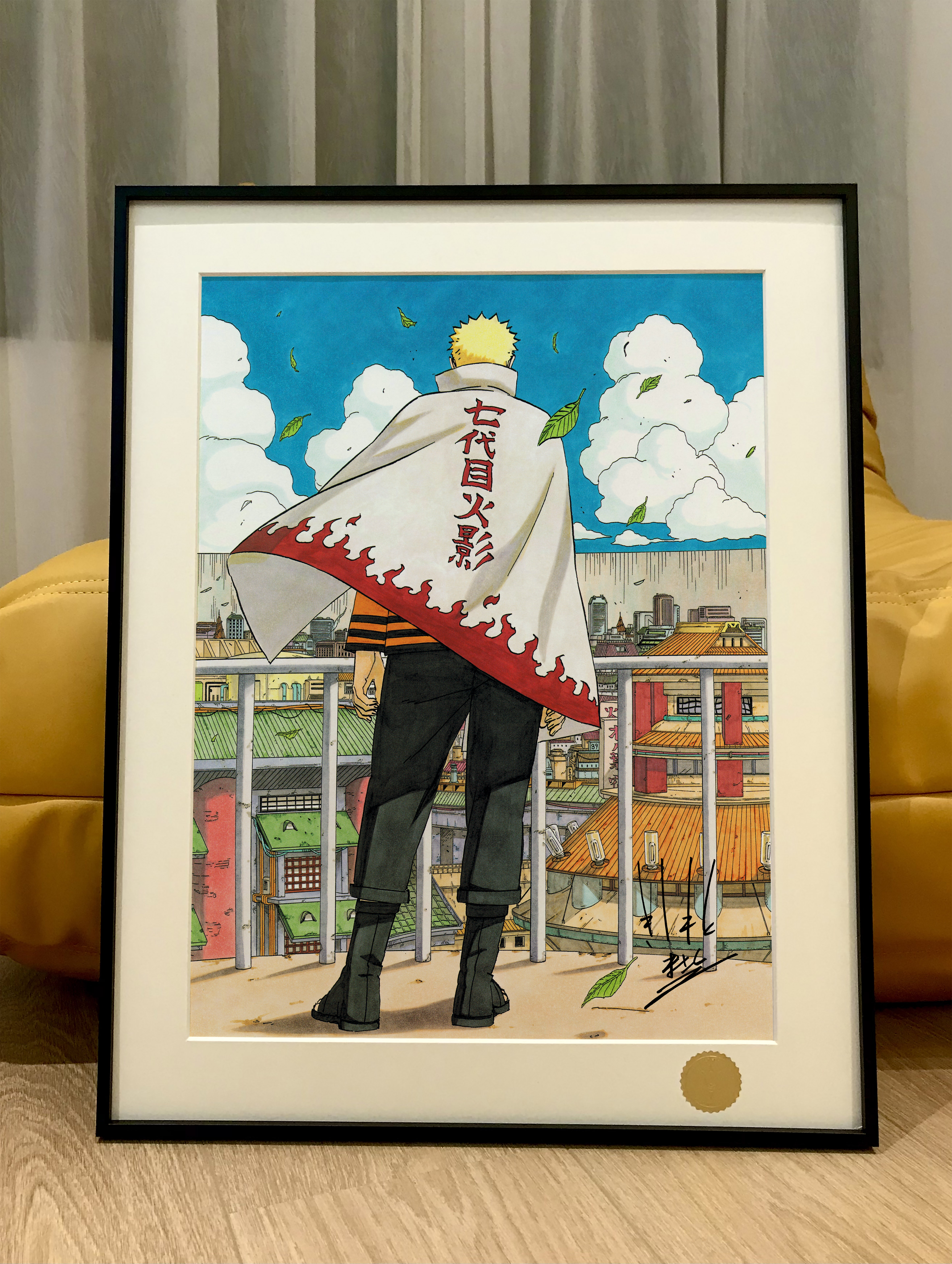 Naruto-Anime Fan Art Japanese Manga Canvas Poster Painting Decoration  Hokage