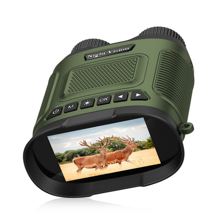 BekinTek Night Vision Binoculars Rechargeable Telescope NVG Infrared Goggles Full Dark Observing Scope 7x IR Adjustment 8x Digital Zoom 2.5K Video Playback 40M Photo 3 Inches Large HD Screen with 32G TF Card for Low Light Bird Watching Camping Concerts