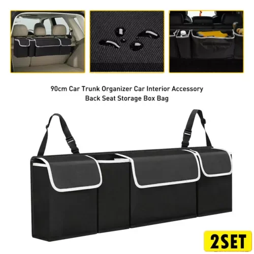 Dronehint 2Set 600D Car Oxford Back Storage Seat Trunk Bag Organizer Parts Accessories USA (For: BYD) Parts