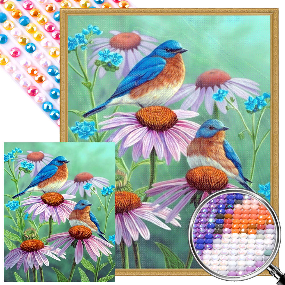 diamond embroidery Bird flowers