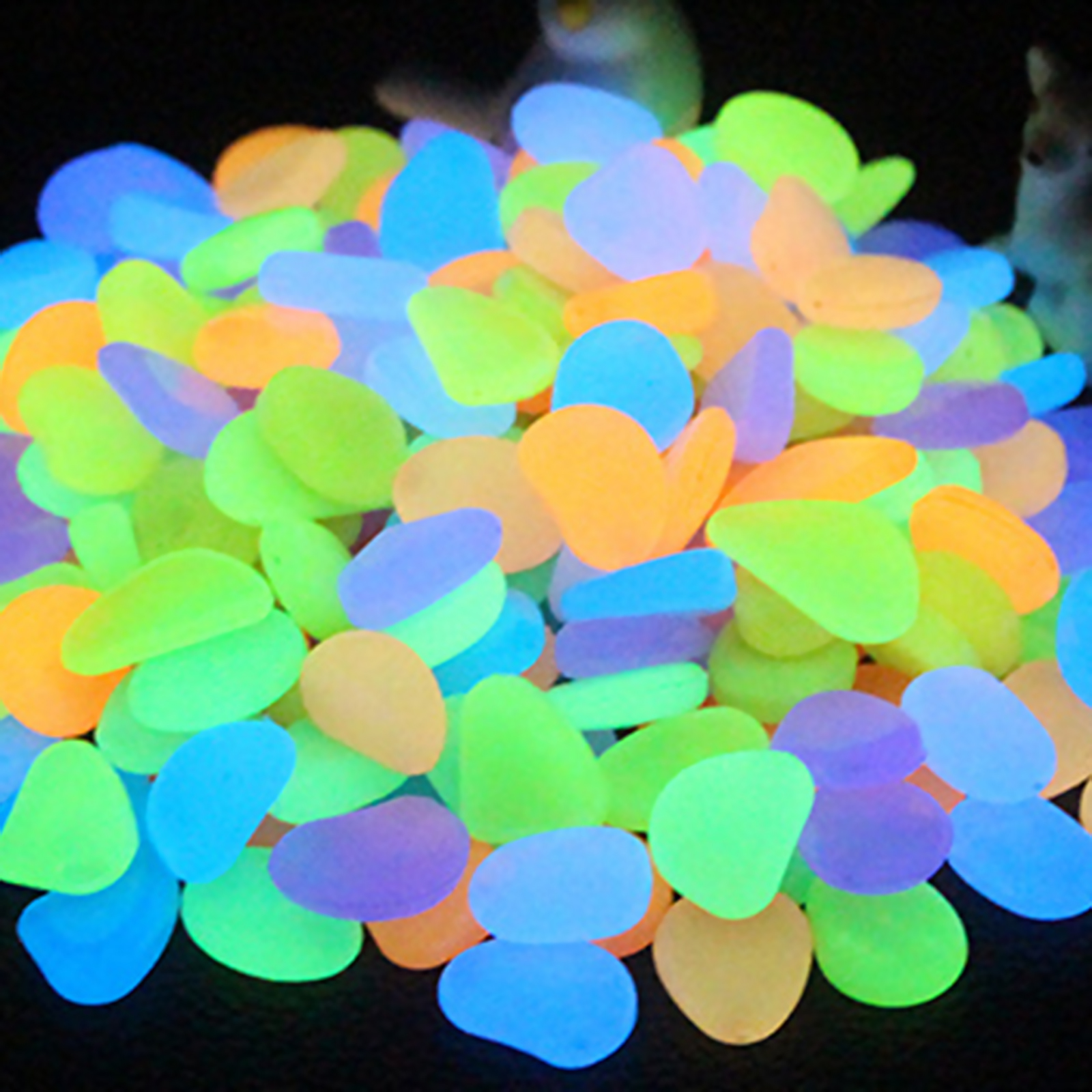 Glow in The Dark Pebble, 100 Glowing Stones Powered by Sunlight (12 Colors), 501 Original
Glow in The Dark Pebble, 100 Glowing Stones Powered by Sunlight (12 Colors), 501 Original