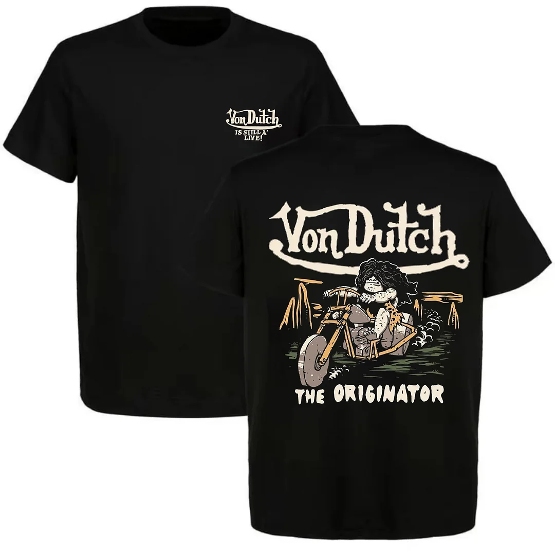 Von Dutch The Originator Printed Unisex Oversized T-shirt - Devcarry