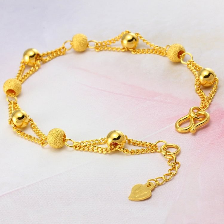 YOY-18k Gold GP ball beads bracelet fashion gold bracelet
