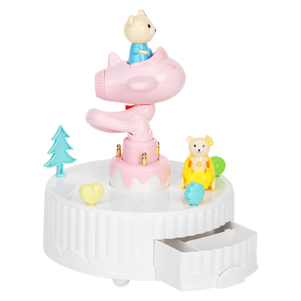 Cute Bear Rotary Music Box Cake Decor Ornaments Child Birthday Gift (Pink, 501 Original
Cute Bear Rotary Music Box Cake Decor Ornaments Child Birthday Gift (Pink, 501 Original