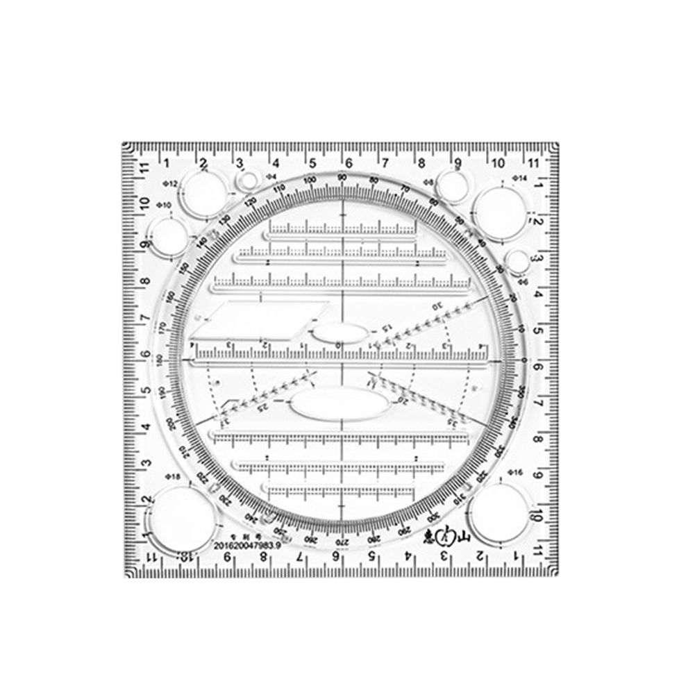 Multi-functional Art Design Drawing Stereo Geometry Ellipse Template Ruler, 501 Original
Multi-functional Art Design Drawing Stereo Geometry Ellipse Template Ruler, 501 Original