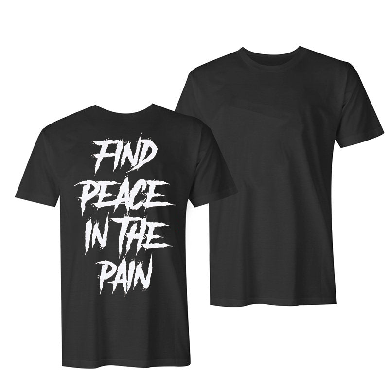 Find Peace In The Rain Men's Crew Neck T-shirt WOLVES