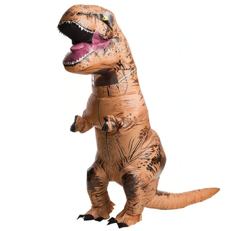 T Rex Inflatable Dinosaur Costume Adult Child Kid Blow Up Jurassic World Cosplay Suit