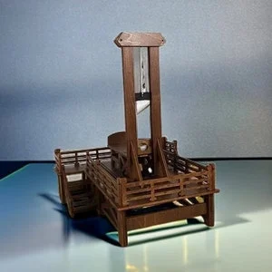 pornhint Pornhint HandMade Figure Miniature instruments of torture French Guillotine with wooden base,Wooden Craft Guillotine,Punishment furniture,Ornaments