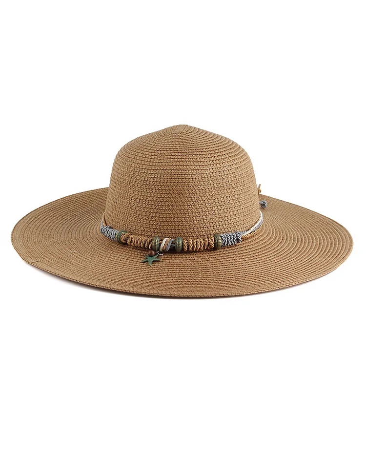 Beach Straw Hat with Big Brim