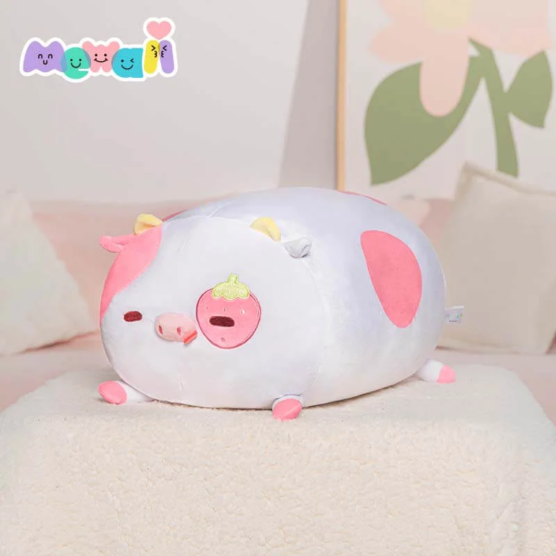 MeWaii® Squishy Kawaii Cow Plush For Gift Fluffffy Family Berry Cow Pillow Toy Stuffed Animal