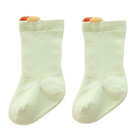Unisex Baby Cotton Macaron Solid Color Breathable Socks
