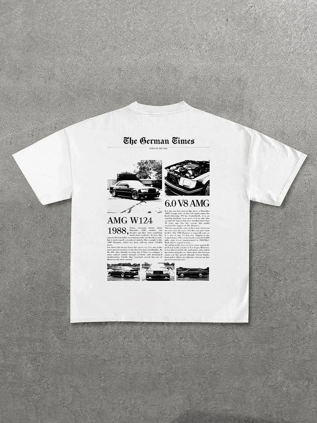 The German Cimes Vintage car Printed Men's Oversized T-shirts - Devcarry