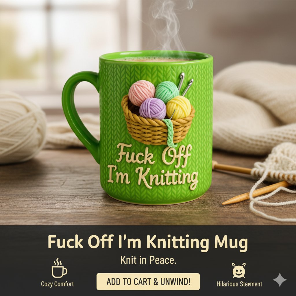 Fuck Off I M Knitting Mug