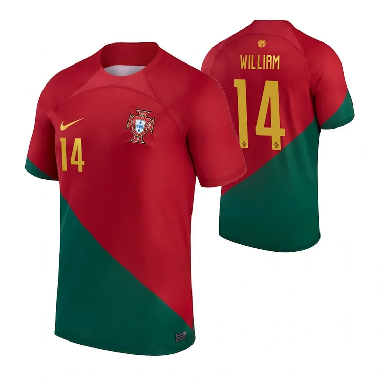 Portugal William Carvalho 14 Home Shirt Kit World Cup 2022