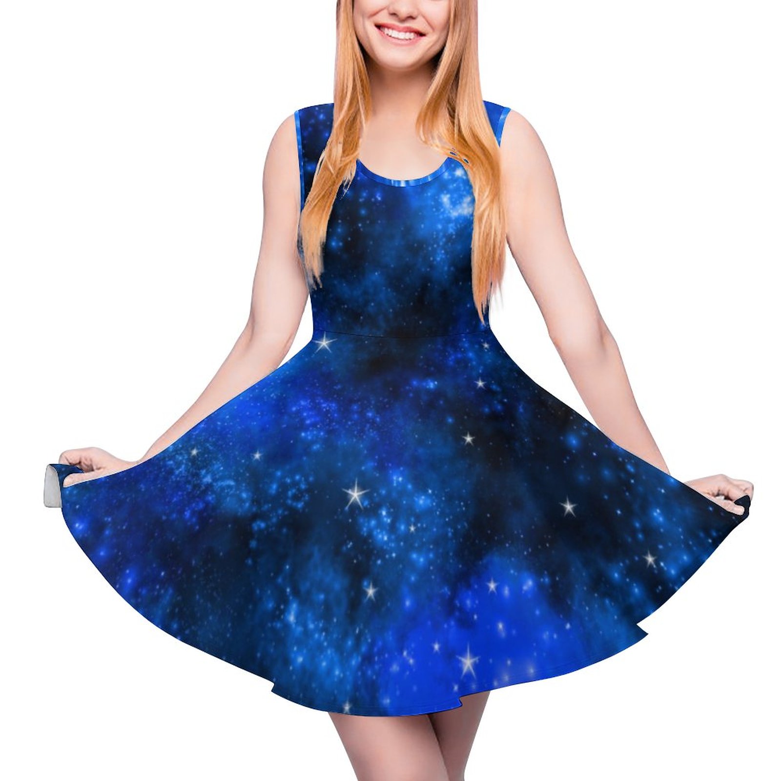galaxy skater dress Rainbow Galaxy Gradient Skater Dress - Watercolor Abstract Art