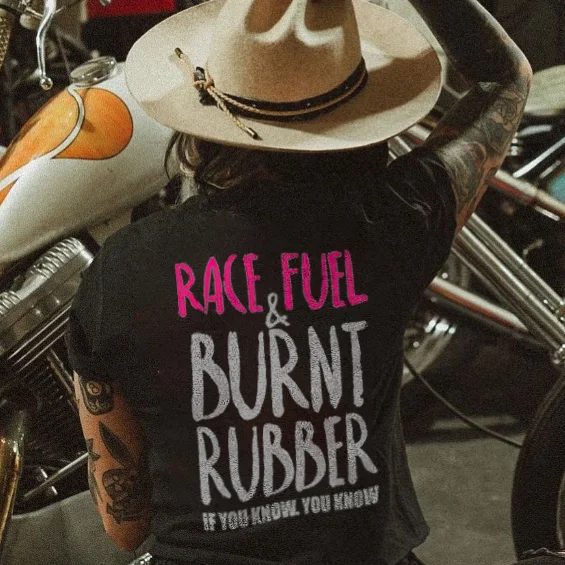 Race & Fuel Burnt Rubber T-shirt - Devcarry