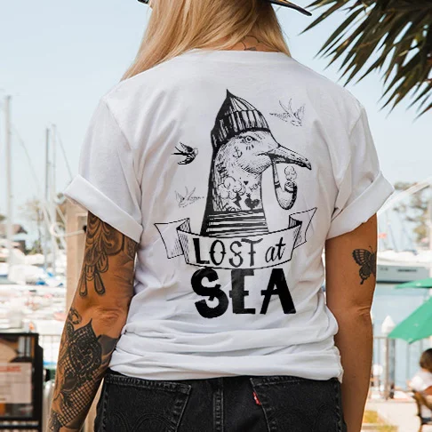 Lost At Sea Printed Women's T-shirt