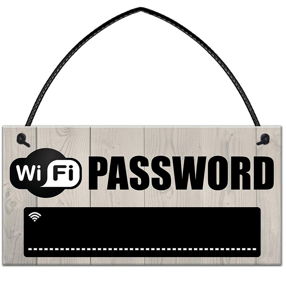 Wooden Wifi Password Hanging Board Chalkboard Internet Signal Plate Decor, 501 Original
Wooden Wifi Password Hanging Board Chalkboard Internet Signal Plate Decor, 501 Original