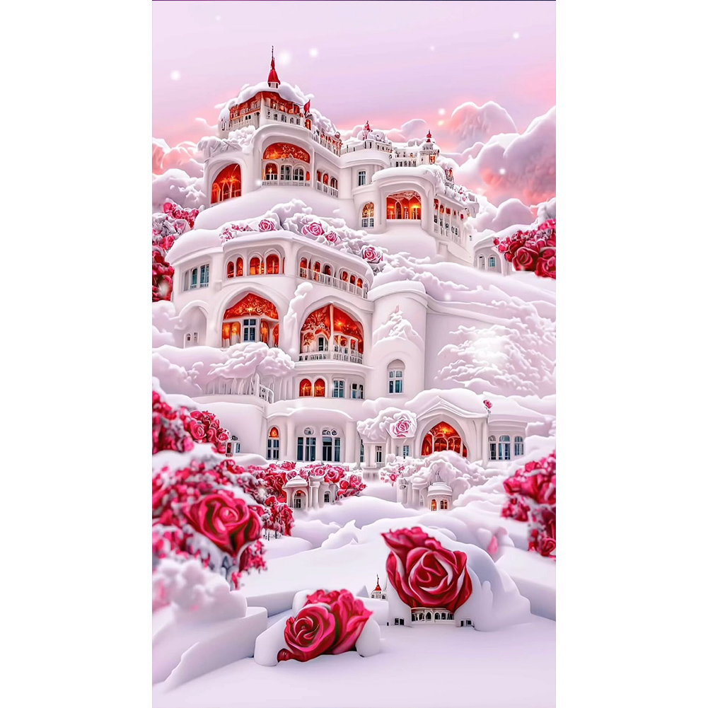 Snow Red Rose Manor - Round Drill Diamond Painting - 40*70CM (Big Size), 501 Original
Snow Red Rose Manor - Round Drill Diamond Painting - 40*70CM (Big Size), 501 Original