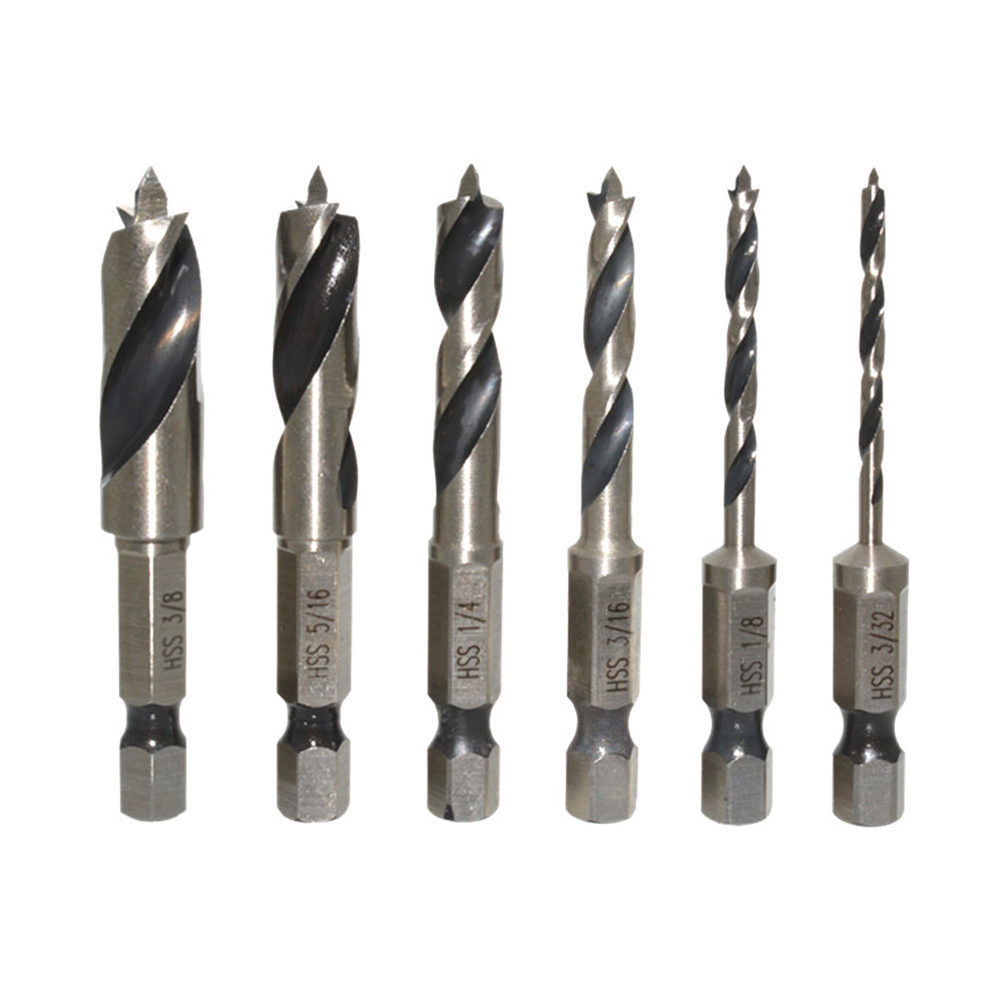 6pcs Woodworking Perforating Drill Bit 1/4 Hex Shank Carpenter Punch Part, 501 Original
6pcs Woodworking Perforating Drill Bit 1/4 Hex Shank Carpenter Punch Part, 501 Original