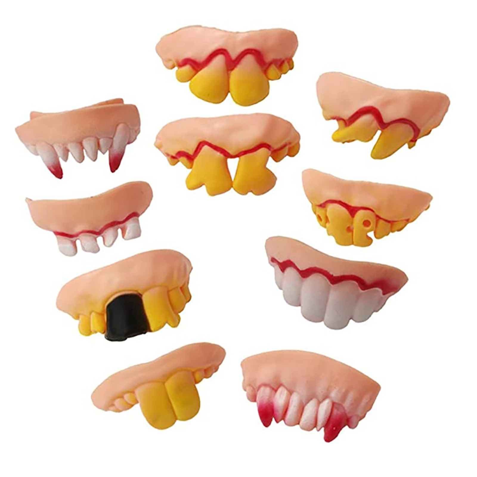 10pcs Halloween Dentures Spoof Trick Ugly Fake Teeth Vampire Denture Prop, 501 Original
10pcs Halloween Dentures Spoof Trick Ugly Fake Teeth Vampire Denture Prop, 501 Original