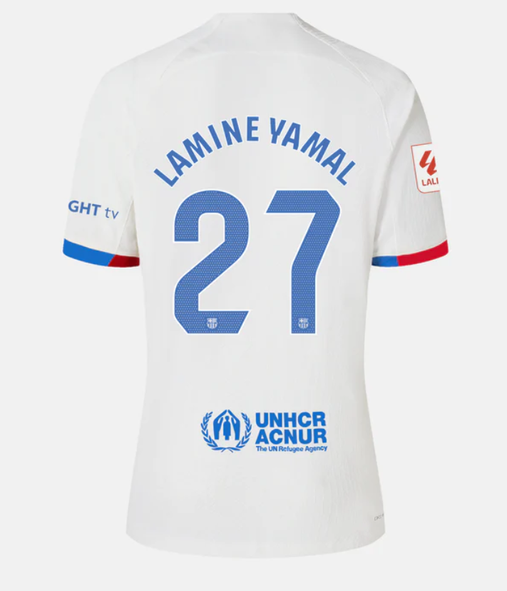 FC Barcelona Lamine Yamal 27 Auswärts Trikot 2023-2024