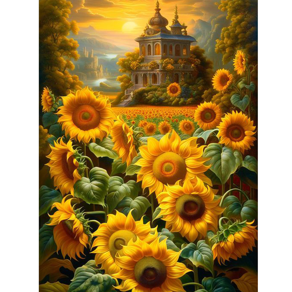 Diamond Painting - Full Square - Sunflower