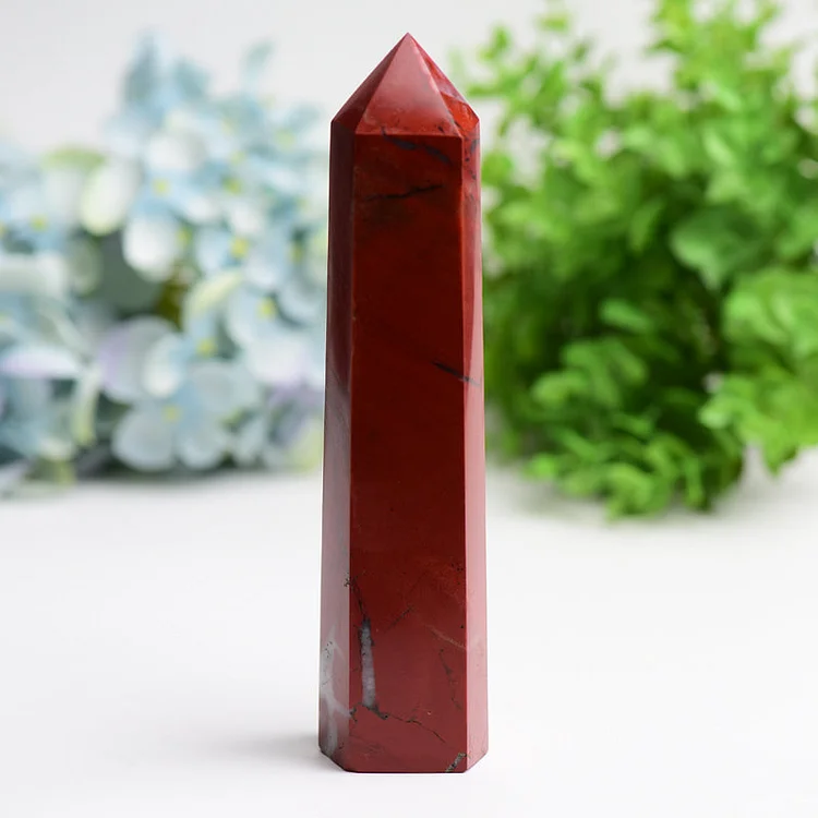 6.0"-8.0" Red Jasper Crystal Tower Bulk Crystal