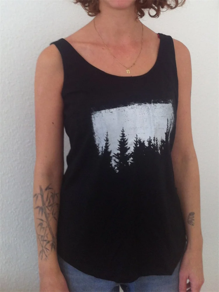 Dark Forest Inspired Graphic Tank Top