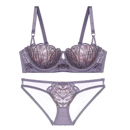 Uaang Sexy Bras Set Seamless Embroidery Ralette Erotic Lingerie